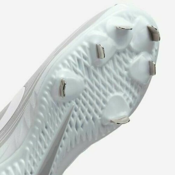 Nike Women's Lunar Hyperdiamond 3 Pro Grey Metal Softball Cleats Size 8 - Picture 6 of 7